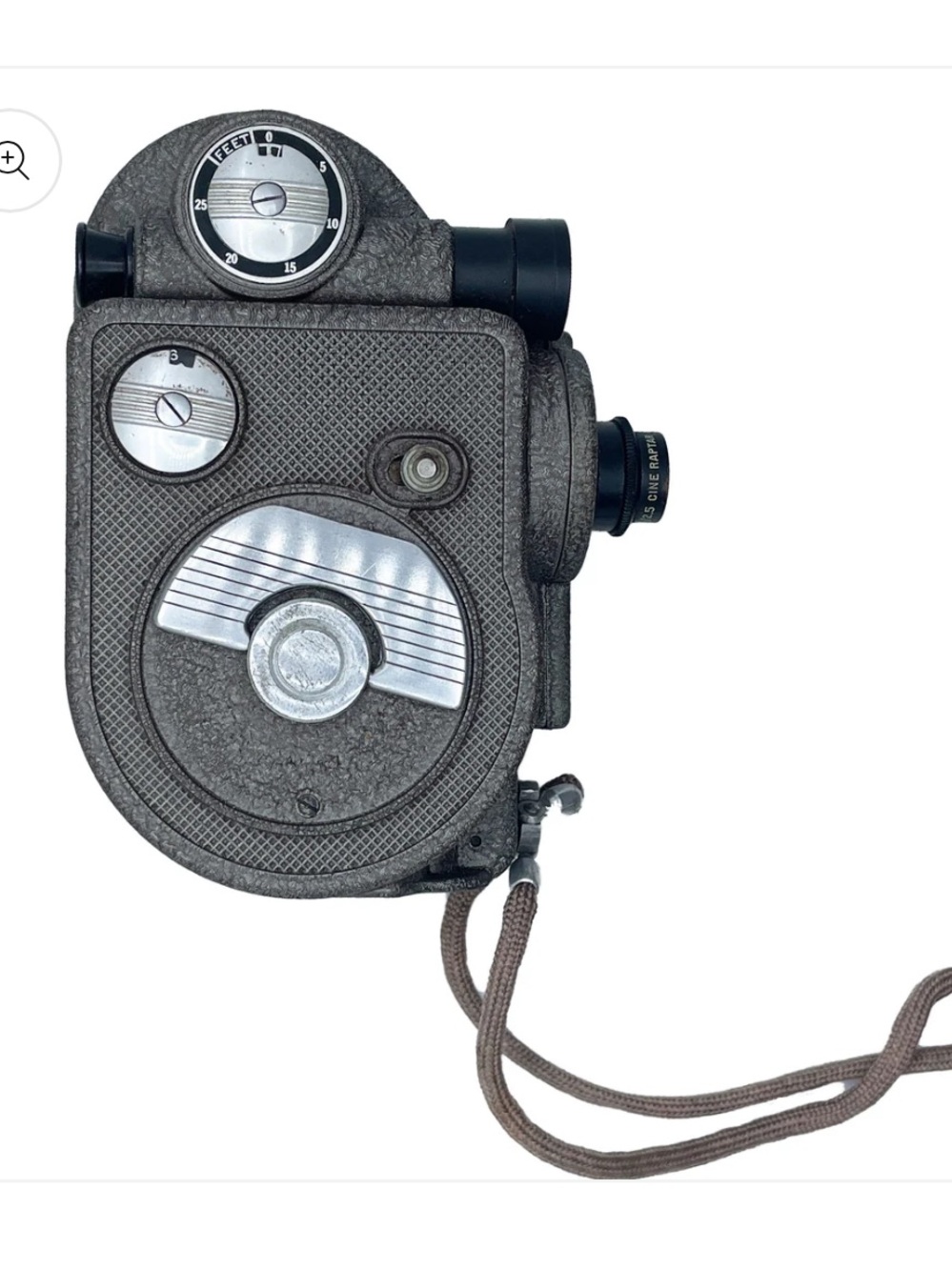 Vintage 1940’s Revere 8 Model 88
8mm Movie Camera with leather case